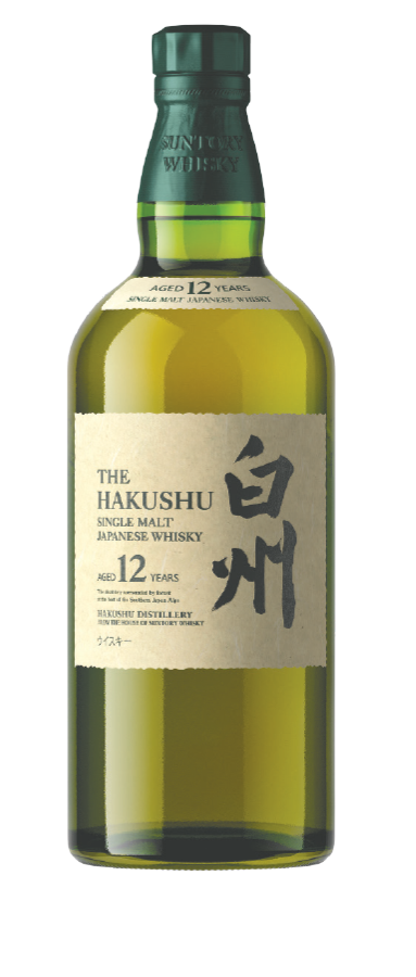 The Hakushu single malt Japanese whisky bottle